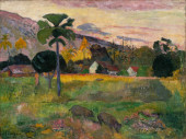 Paul Gauguin, Haere Mai, 1891. Oil on burlap, 28 1/2 x 36 inches (72.4 x 91.4 cm)