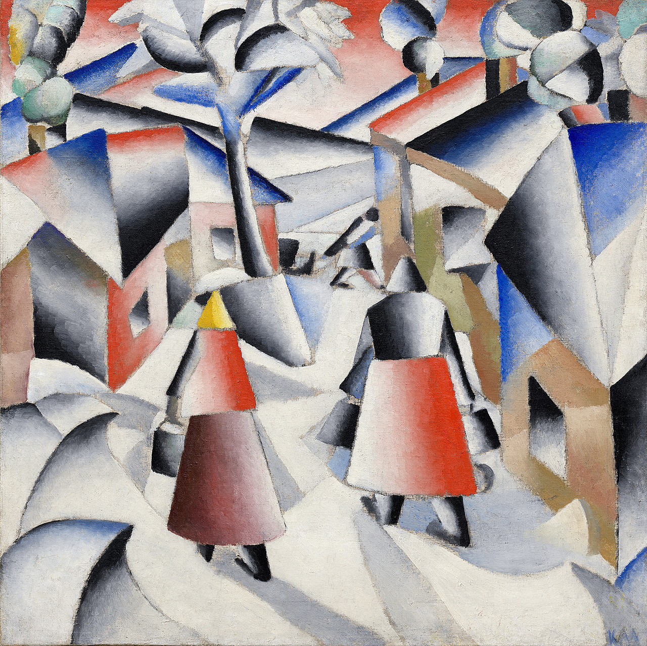 Kazimir Malevich | Morning in the Village after Snowstorm | The Guggenheim  Museums and Foundation