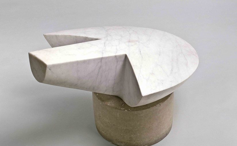 Constantin Brancusi, Flying Turtle, 1940–45. Marble on limestone base, 28 1/8 x 34 3/4 x 27 1/4 inches (71.3 x 88.3 x 69 cm) overall