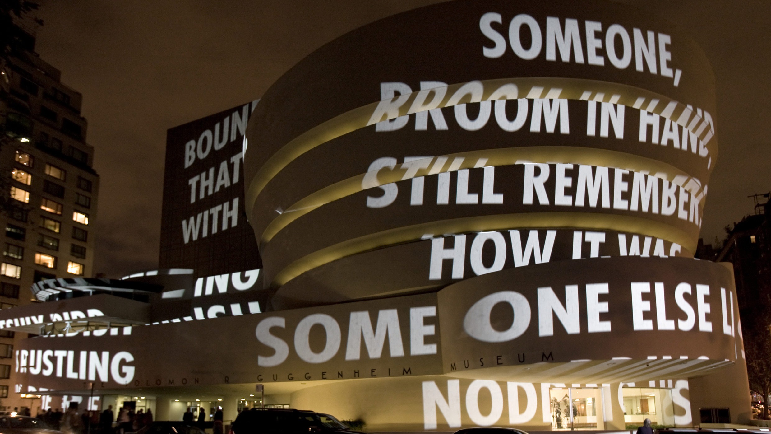 Jenny Holzer For the Guggenheim The Guggenheim Museums and
