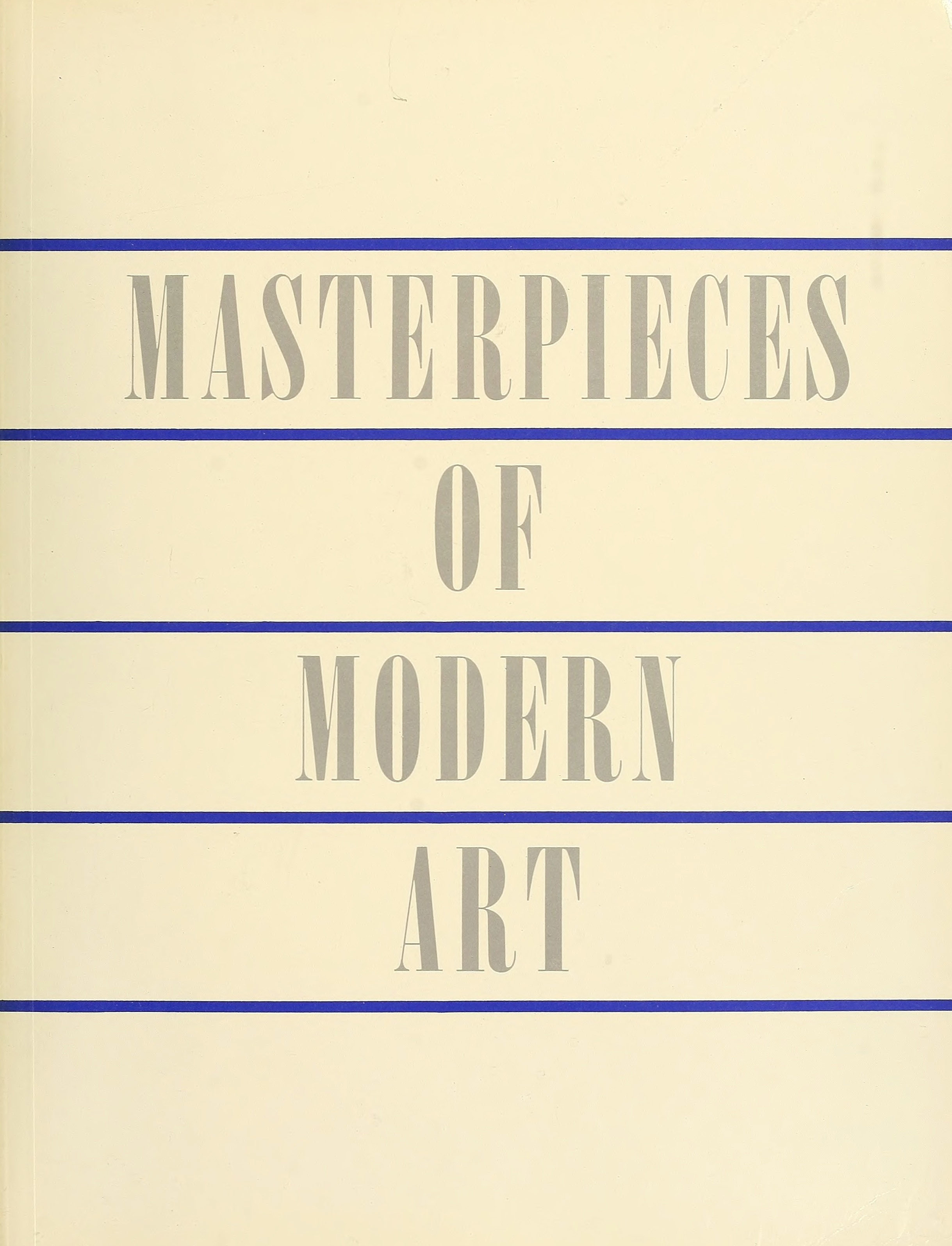 masterpieces of modern art