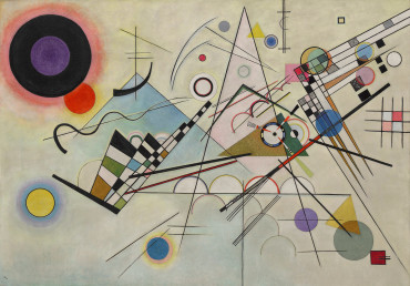 Vasily Kandinsky, Composition 8 (Komposition 8), juillet 1923. Huile sur toile, 140 x 201 cm.