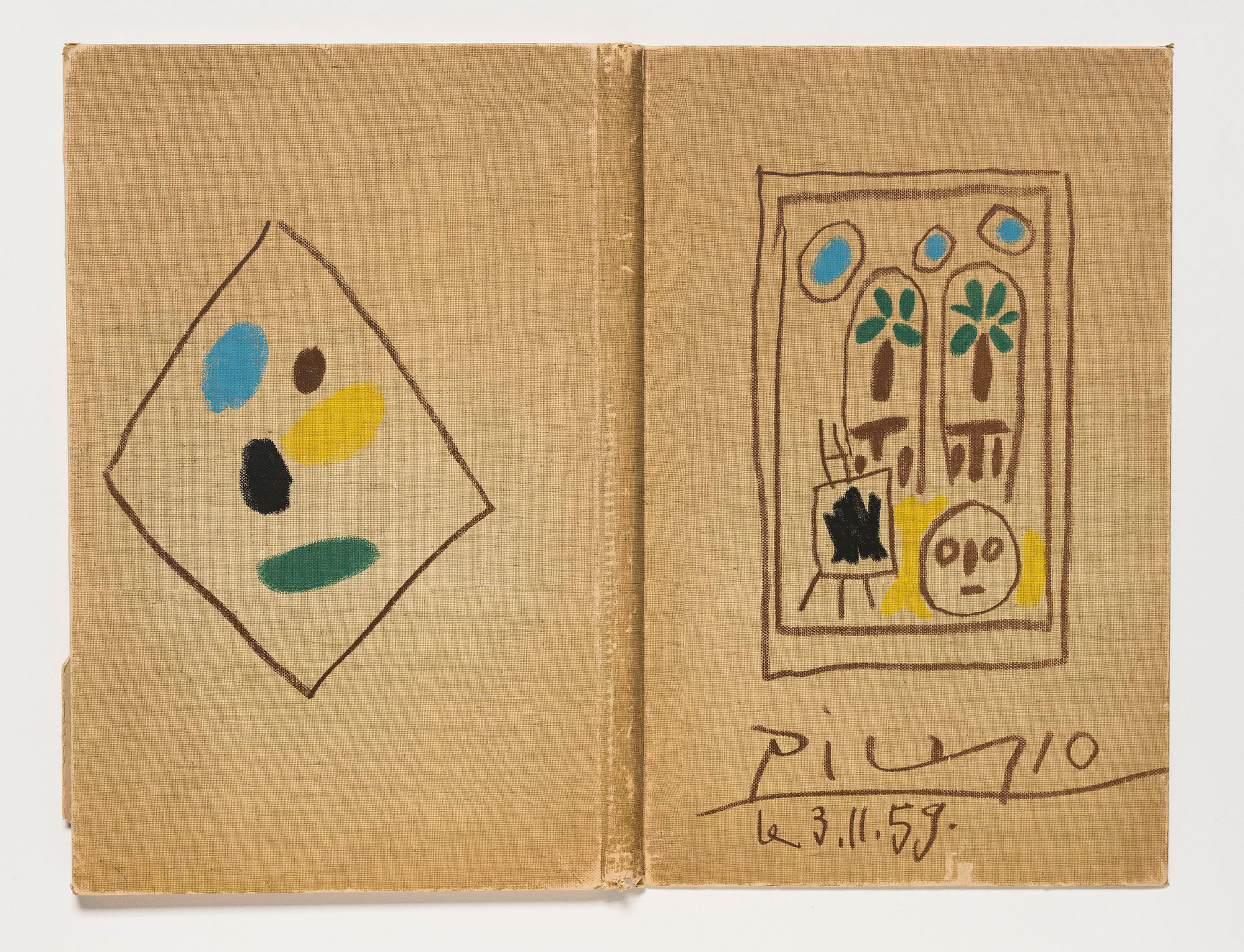 Cover of Carnet de la Californie (Koln: M. Dumont Schauberg, ca. 1959), a reproduction of a Pablo Picasso sketchbook. Photo: Kristopher McKay