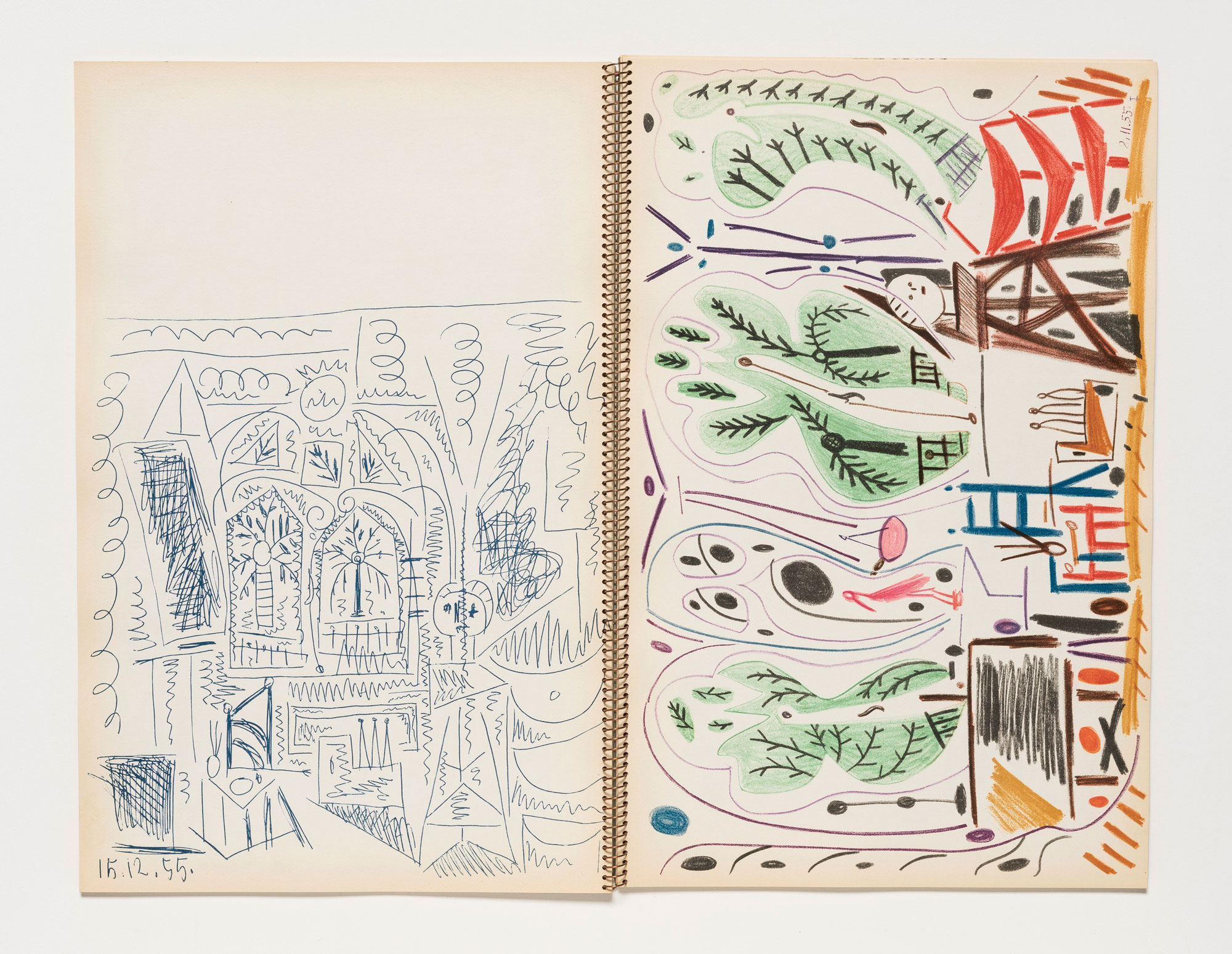 Spread from Picasso’s Carnet de la Californie. Photo: Kristopher McKay