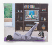 Manuel Solano, Pilates, 2021. Acrylic on canvas, 85 x 98 inches (215 x 250 cm)