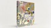 Exhibition catalogue for Vasily Kandinsky: Around the Circle, pictured as an upright hardcover book with pastel abstract shapes against a beige background as the cover art.